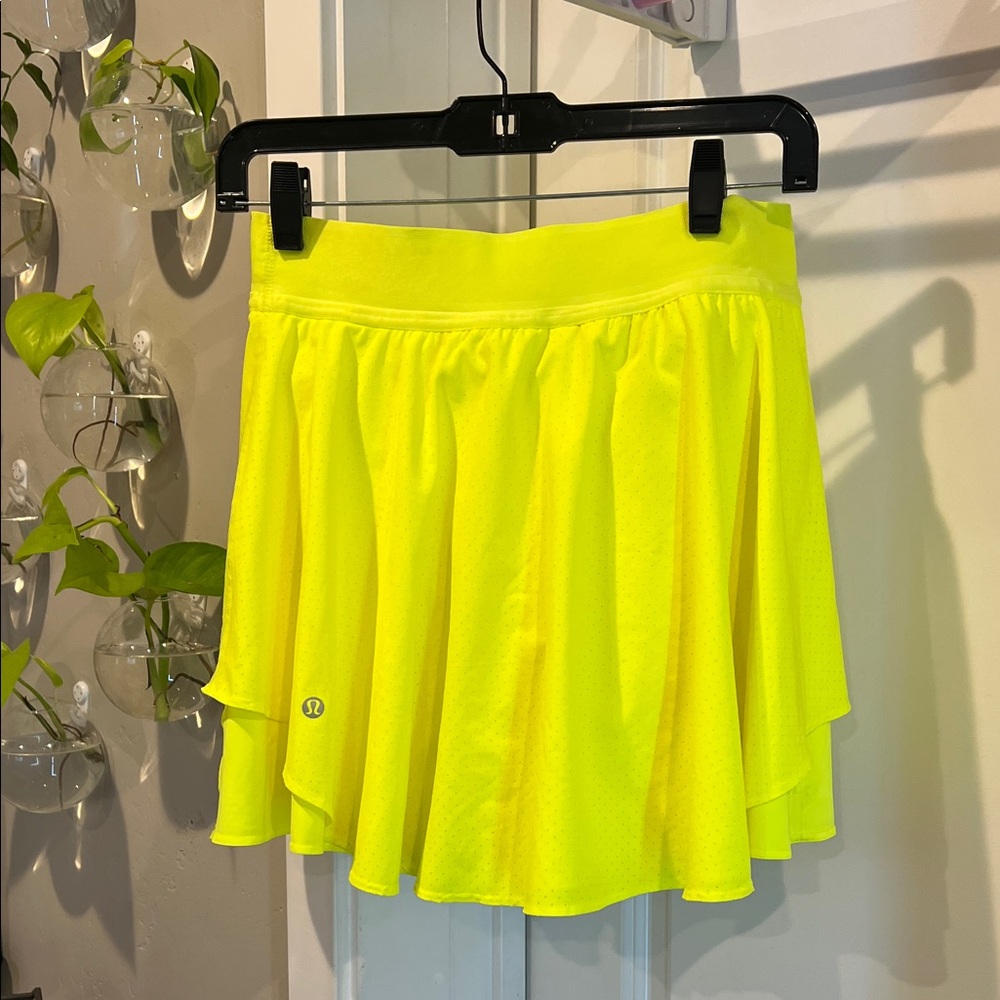 Bright Yellow Tennis Skirt - Picture 3 of 6